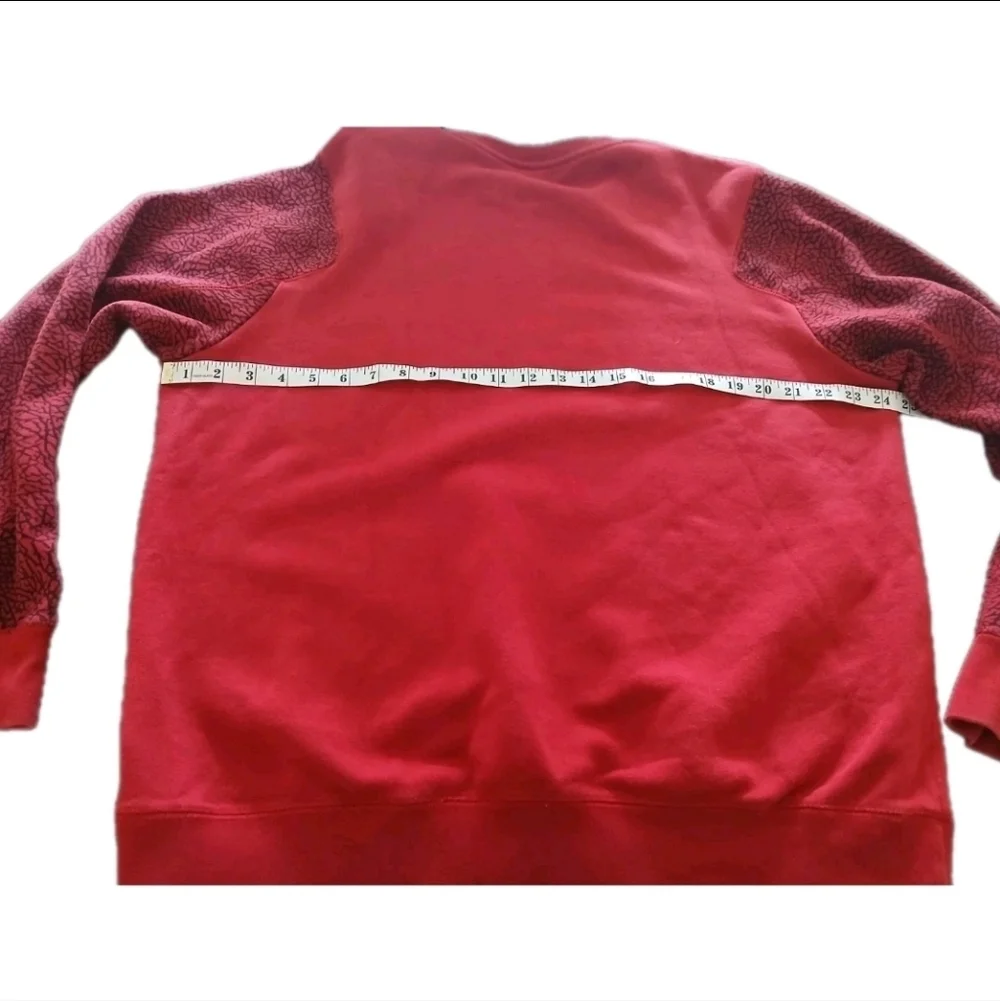Vintage Jordan Crewneck Sweatshirt Red Long Sleeved Men's Size:XL